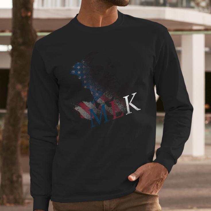 Mlk Portrait Martin Luther King Jr Long Sleeve T-Shirt Gifts for Him