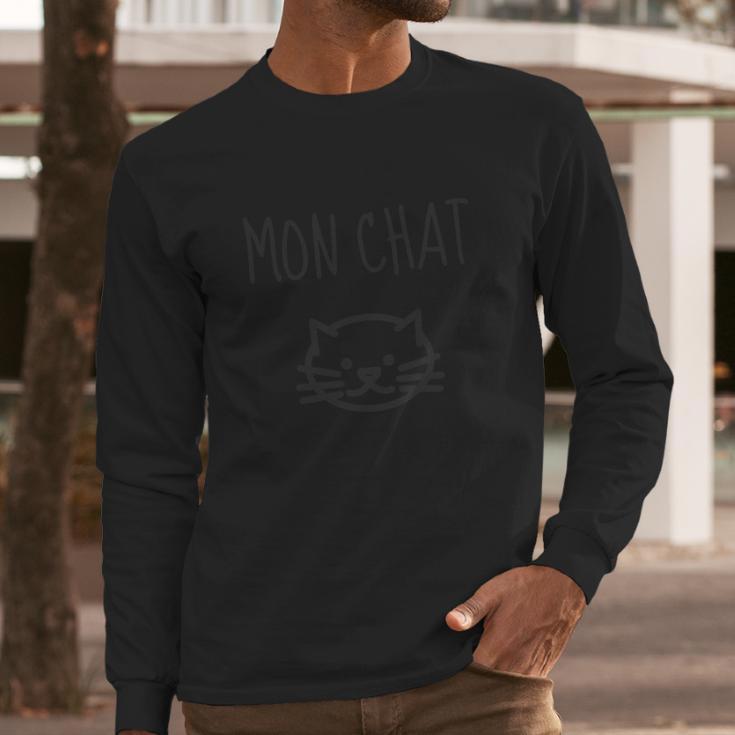 Mon Chat - BÃ©Bã© - Naissance - Amour - Famille Tabliers Long Sleeve T-Shirt Gifts for Him