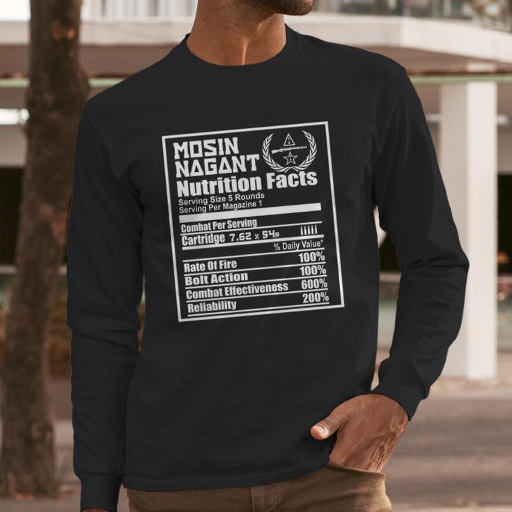 Mosin Nagant Nutrition Facts Long Sleeve T-Shirt Gifts for Him