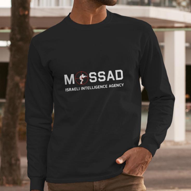 Mossad Israeli Intelligence Agency Long Sleeve T-Shirt Gifts for Him