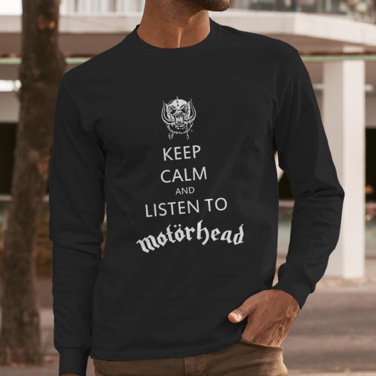 Motorhead Keep Calm Long Sleeve T-Shirt Gifts for Him