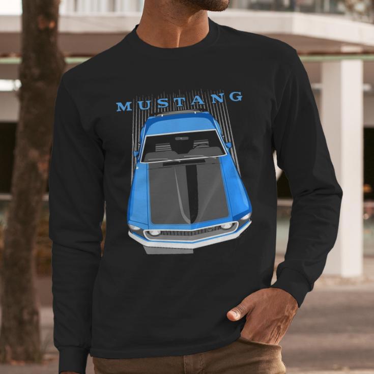 Mustang Boss 69 Blue Long Sleeve T-Shirt Gifts for Him