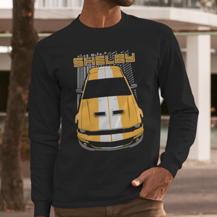 Mustang Shelby Gt500 2007 2009 Yellow Long Sleeve T-Shirt Gifts for Him