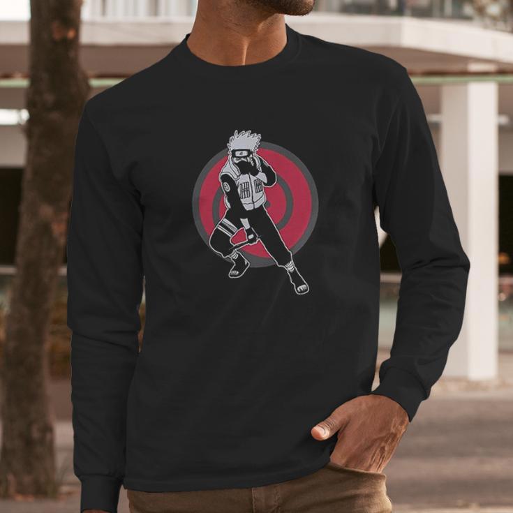 Naruto Shippuden Kakashi Circle With Kanji Long Sleeve T-Shirt Gifts for Him