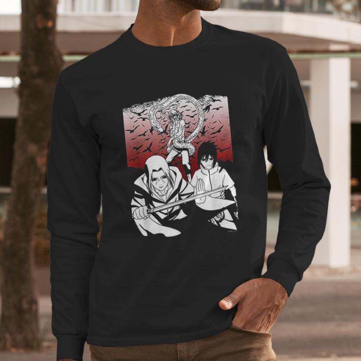 Naruto Shippuden Sasuke Orochimaru Long Sleeve T-Shirt Gifts for Him