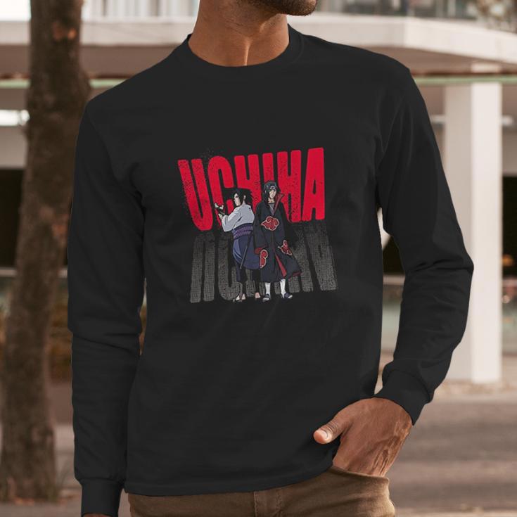 Naruto Shippuden Uchiha Itachi & Sasuke Long Sleeve T-Shirt Gifts for Him