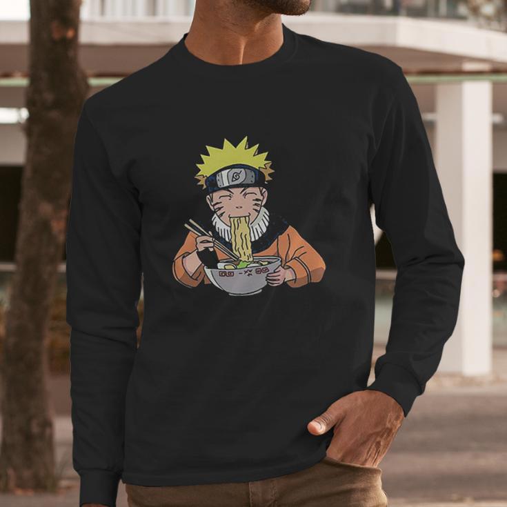 Naruto Uzumaki Ichiraku Ramen Noodles Long Sleeve T-Shirt Gifts for Him