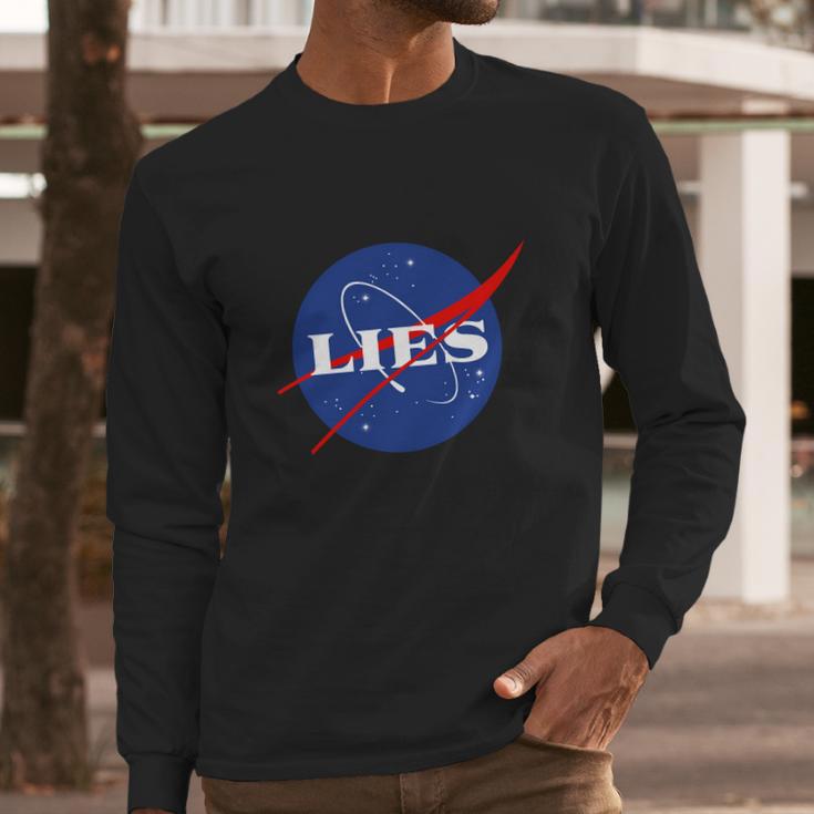 Nasa Lies Long Sleeve T-Shirt Gifts for Him