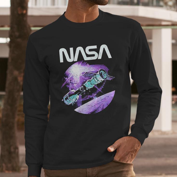 Nasa Space Station Long Sleeve T-Shirt Gifts for Him