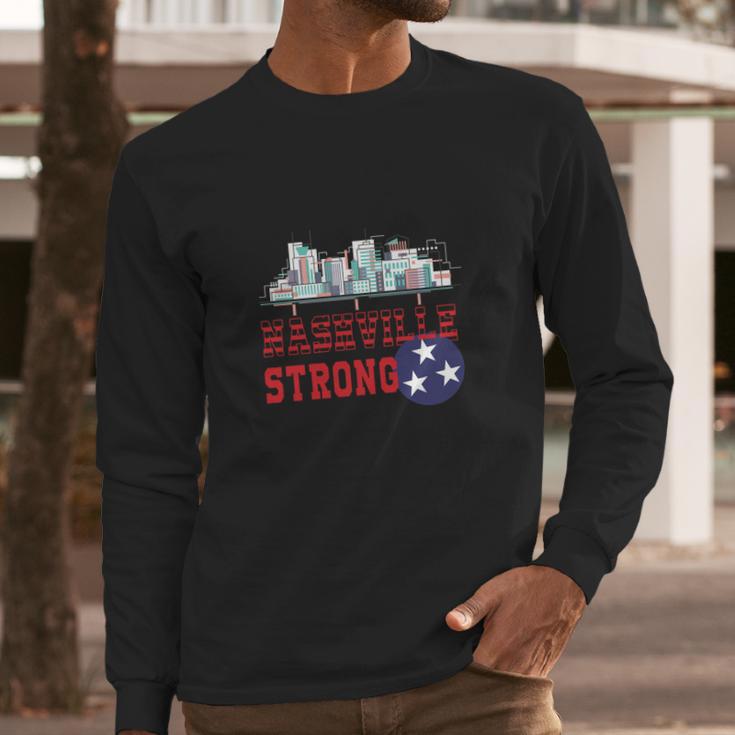 Nashville Strong Simple Long Sleeve T-Shirt Gifts for Him