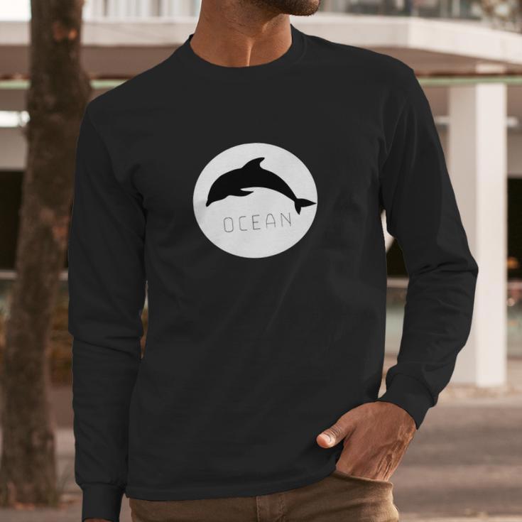 National Dolphin Day T-Shirt - Ocean Wildlife Tshirt Long Sleeve T-Shirt Gifts for Him