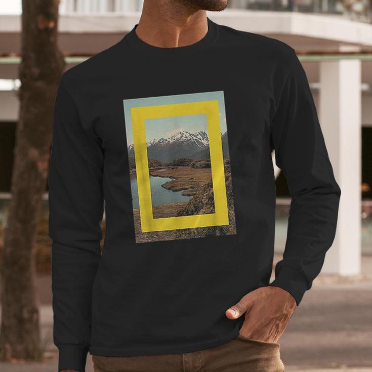 National Geographic Lake Scene Long Sleeve T-Shirt Gifts for Him