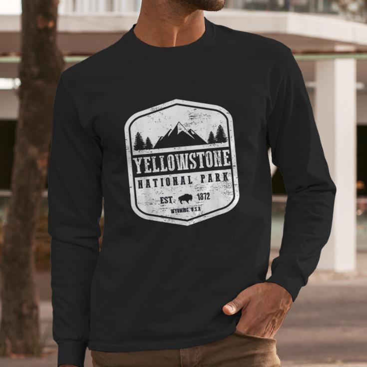 National Park I Love Hiking Wanderlust Long Sleeve T-Shirt Gifts for Him