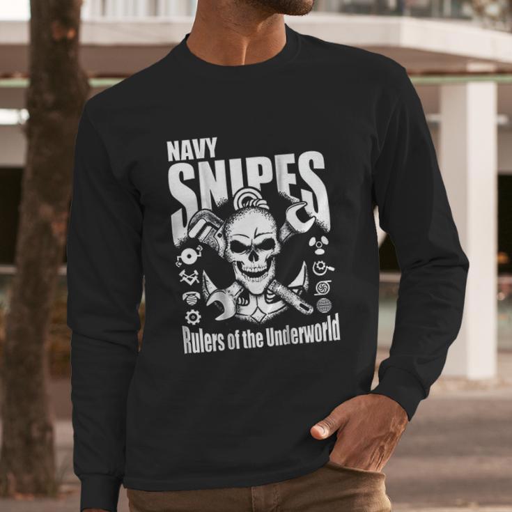 Navy Snipes Long Sleeve T-Shirt Gifts for Him