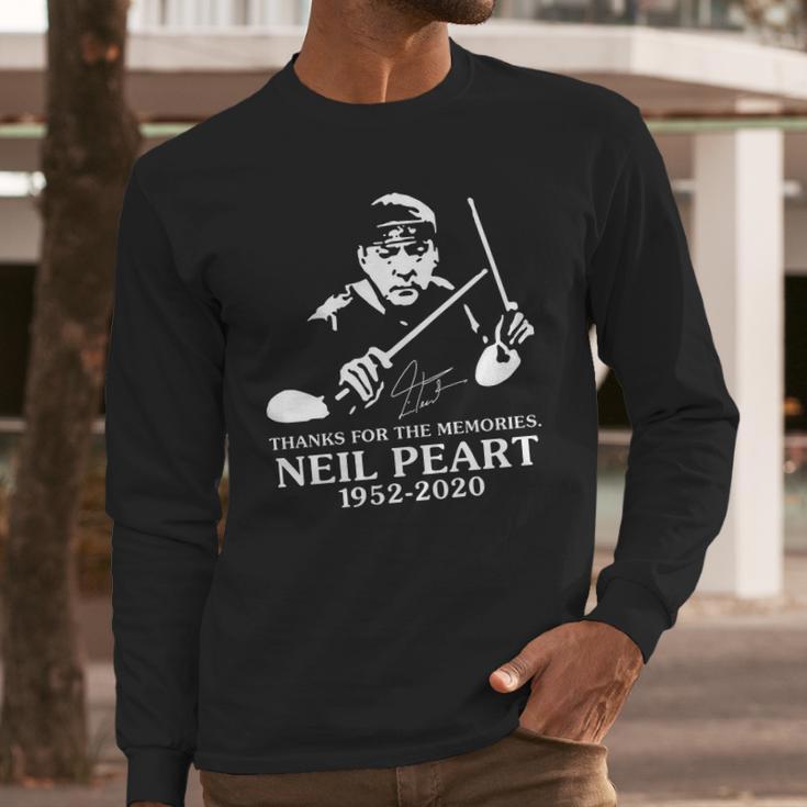 Neil Peart Thanks For The Memories Long Sleeve T-Shirt Gifts for Him