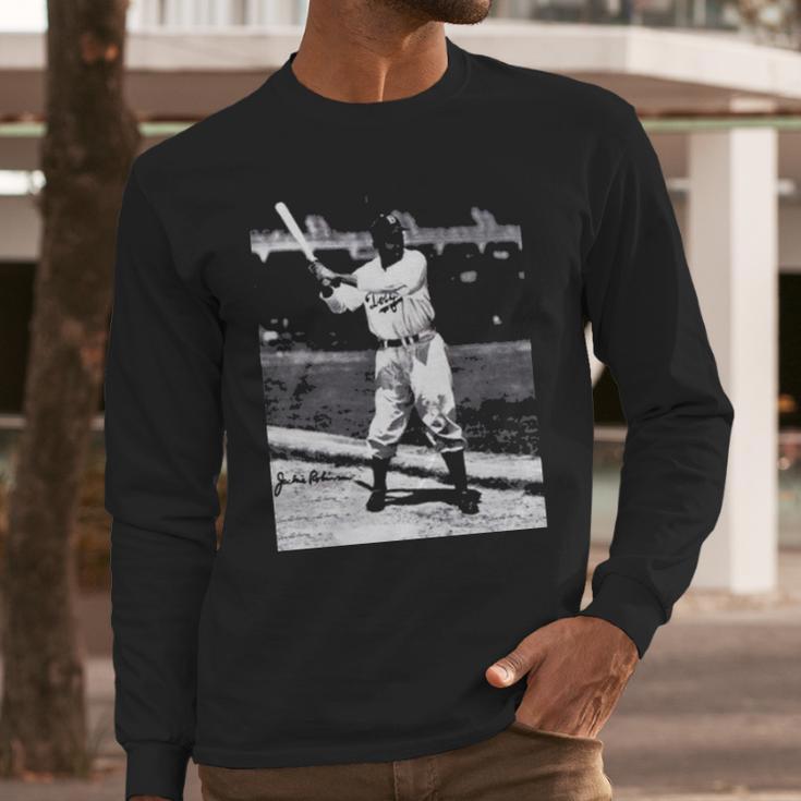 Ness Jackie Robinson Baseball Long Sleeve T-Shirt Gifts for Him