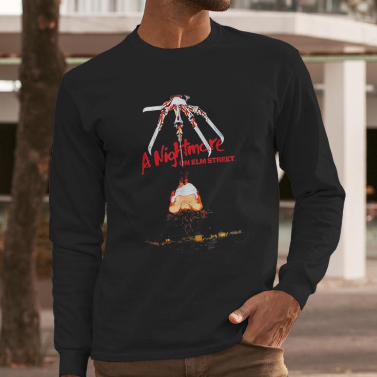 Nightmare On Elm Street Alternate Red Art Long Sleeve T-Shirt Gifts for Him