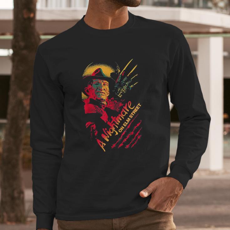 Nightmare On Elm Street Freddy Claws Long Sleeve T-Shirt Gifts for Him