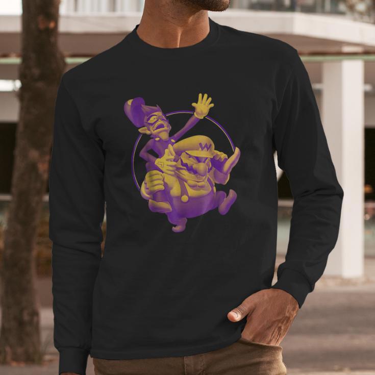 Nintendo Super Mario Waluigi & Wario Duo Graphic T-Shirt Long Sleeve T-Shirt Gifts for Him