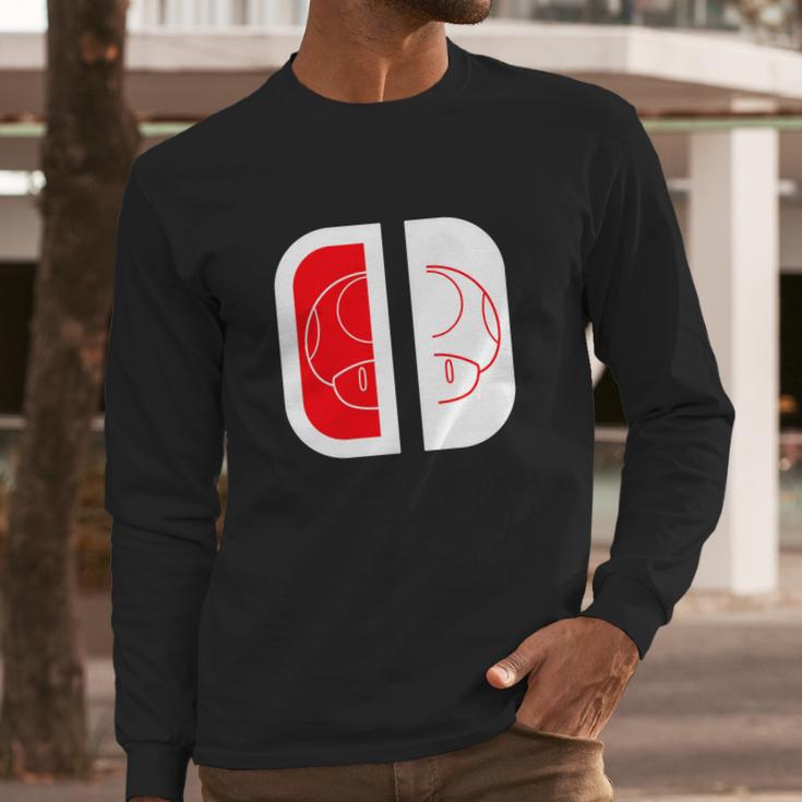 Nintendo Switch Mario Shroom Long Sleeve T-Shirt Gifts for Him