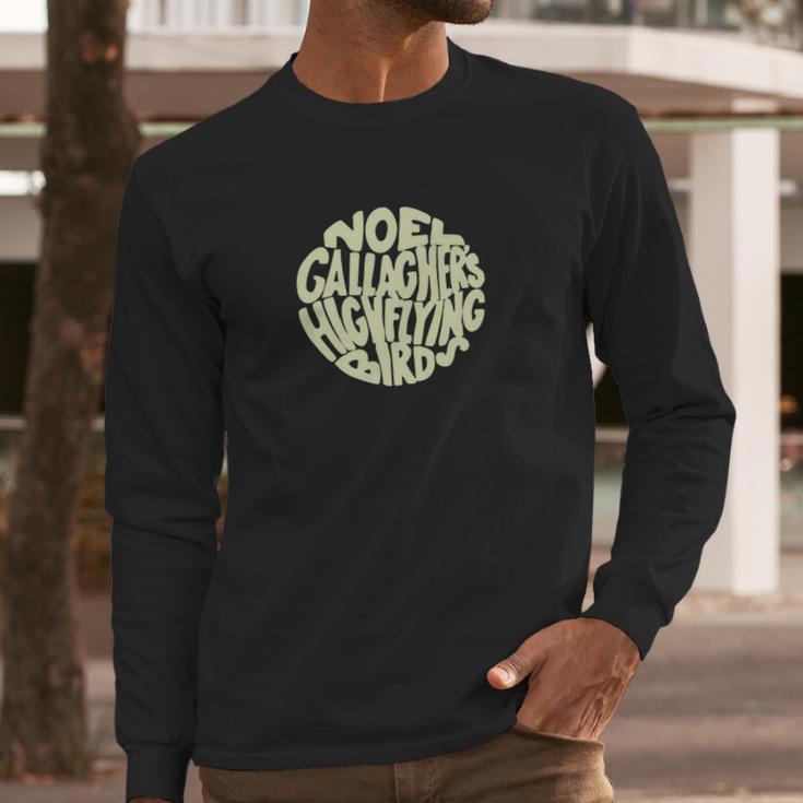 Noel Gallagher S High Flying Birds Circle Long Sleeve T-Shirt Gifts for Him