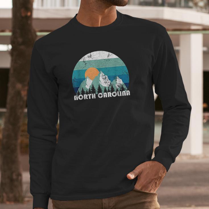 North Carolina State Retro Vintage Long Sleeve T-Shirt Gifts for Him