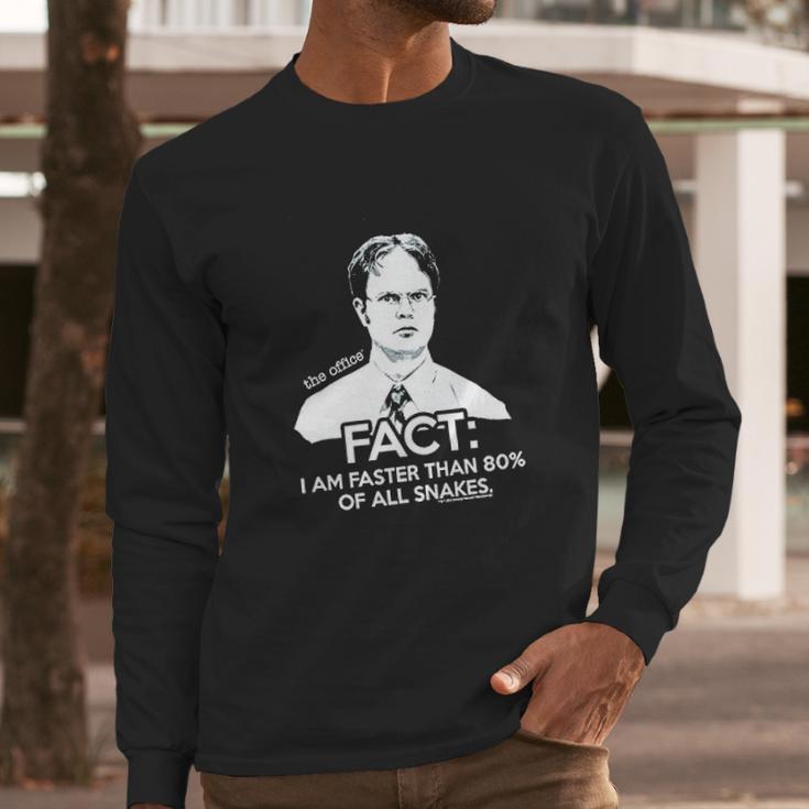 The Office Dwight Fact Faster Than Snakes Long Sleeve T-Shirt Gifts for Him