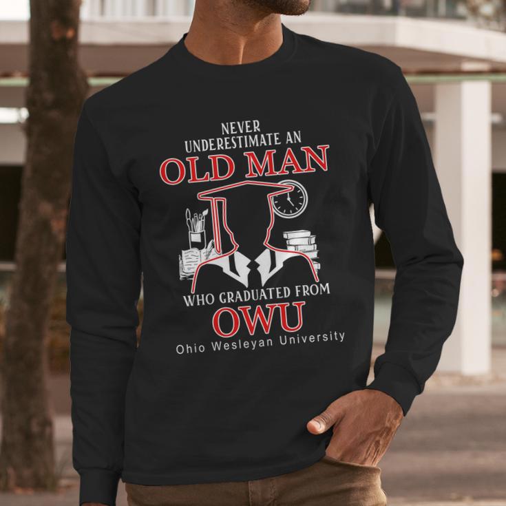 Ohio Wesleyan University Long Sleeve T-Shirt Gifts for Him