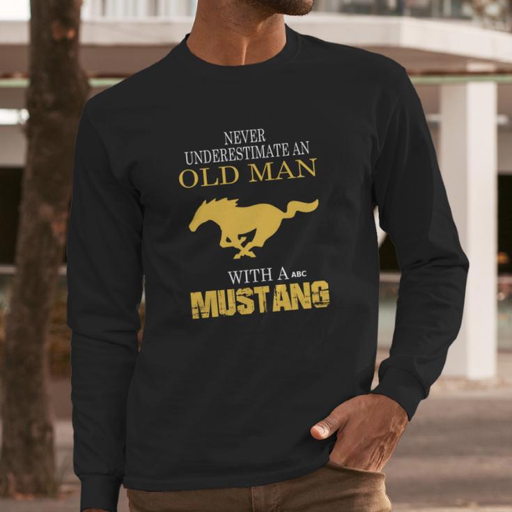 Old-Man-Mustang-Abc Long Sleeve T-Shirt Gifts for Him