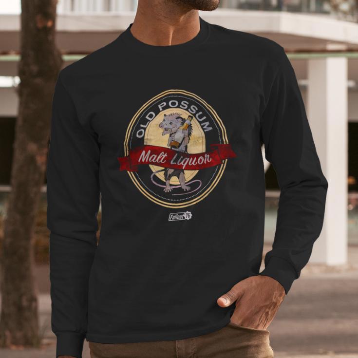 Old Possum Malt Liquor Fallout 76 T-Shirt Long Sleeve T-Shirt Gifts for Him