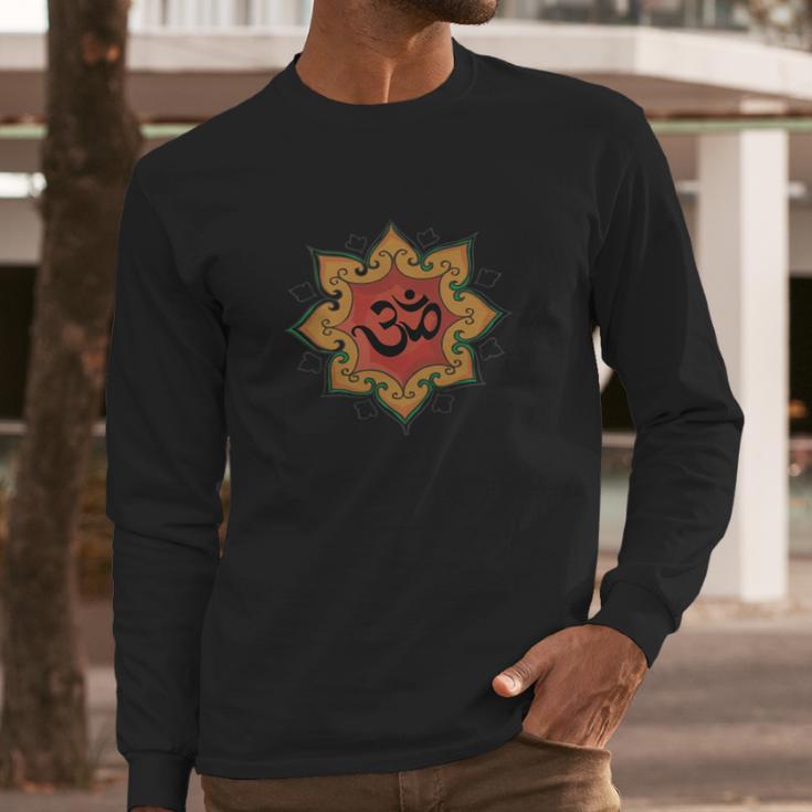 Om India Hindu Hinduism T-Shirt Long Sleeve T-Shirt Gifts for Him