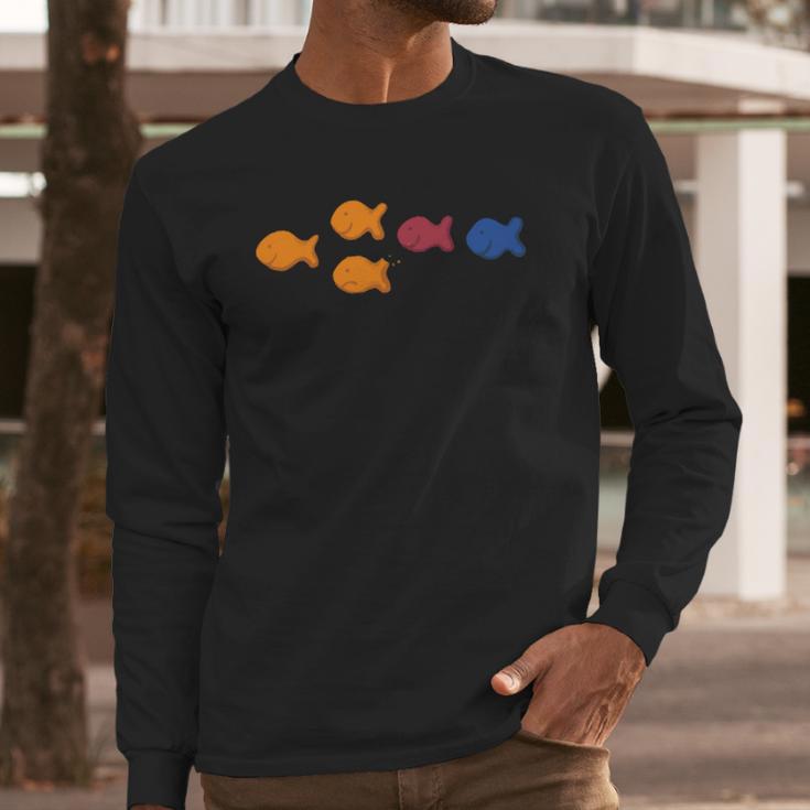 One Fish Two Fish Gold Fish T-Shirt Long Sleeve T-Shirt Gifts for Him