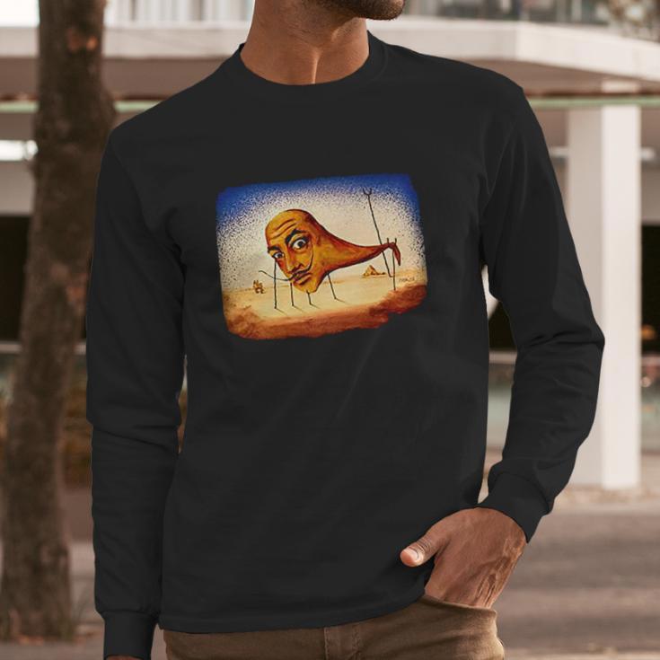 Original Drawing With Frame Salvador Dali Long Sleeve T-Shirt Gifts for Him