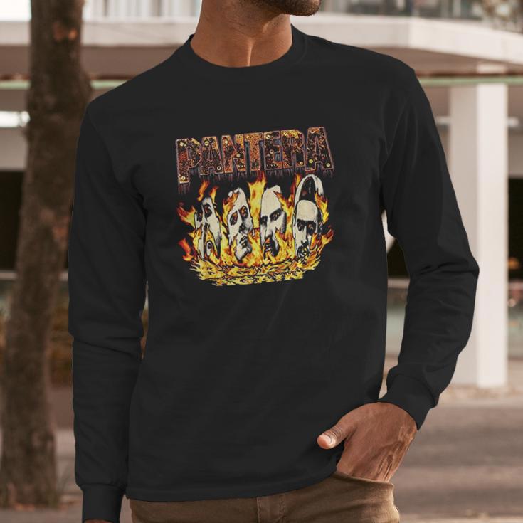 Pantera Official Vintage Flames Long Sleeve T-Shirt Gifts for Him