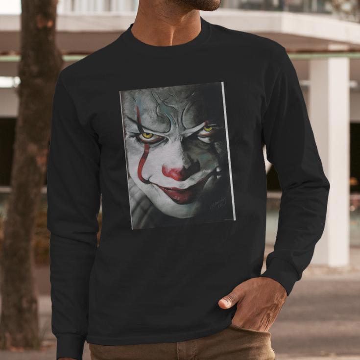 Pennywise Clown T-Shirt Shirt Long Sleeve T-Shirt Gifts for Him