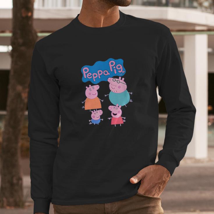 Peppa Pig Family Long Sleeve T-Shirt Gifts for Him