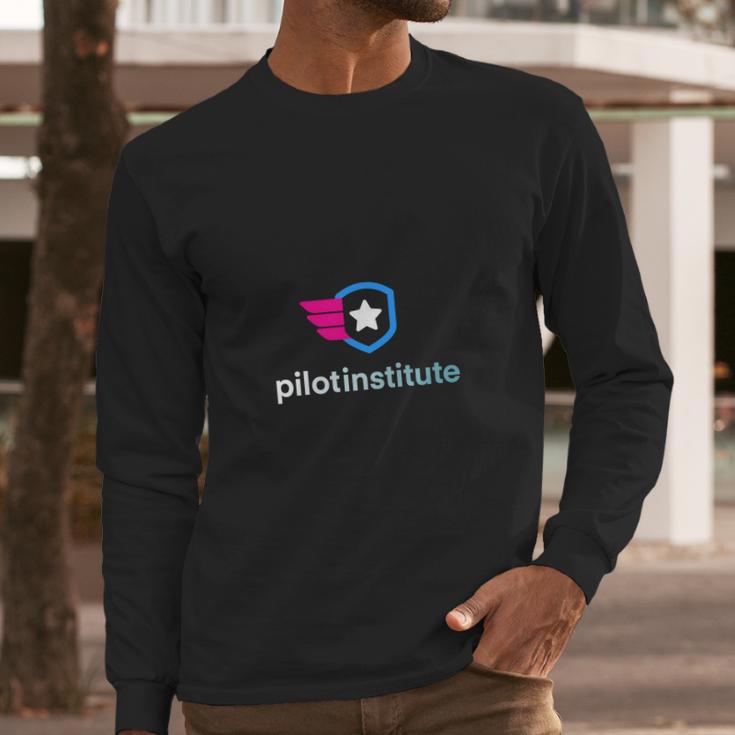 Pilot Institute Logo Long Sleeve T-Shirt Gifts for Him