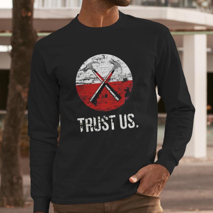 Pink Floyd Trust Us Worn Long Sleeve T-Shirt Gifts for Him