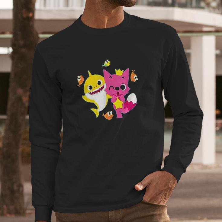 Pinkfong And Baby Shark Long Sleeve T-Shirt Gifts for Him