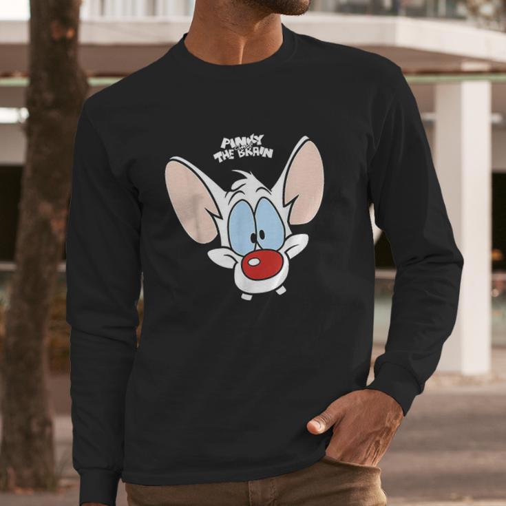 Pinky And The Brain Pinky Big Face Long Sleeve T-Shirt Gifts for Him