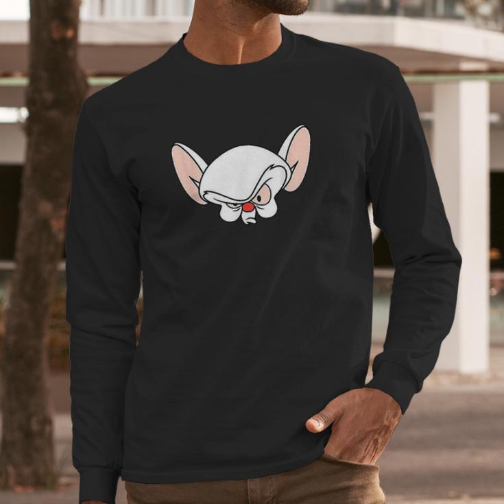 Pinky And The Brain Brain Long Sleeve T-Shirt Gifts for Him