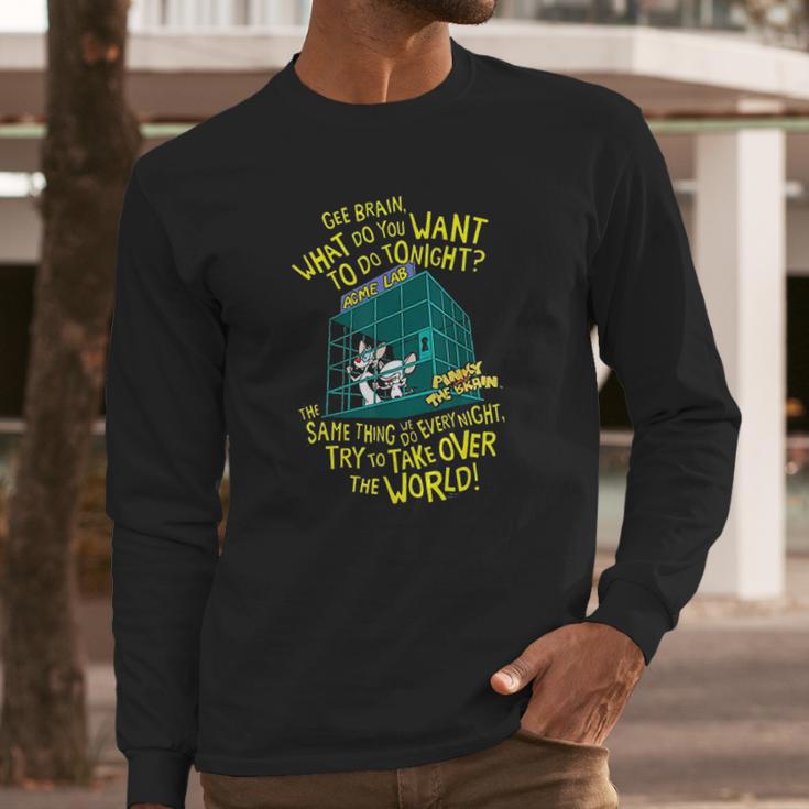 Pinky And The Brain What To Do Tonight Long Sleeve T-Shirt Gifts for Him