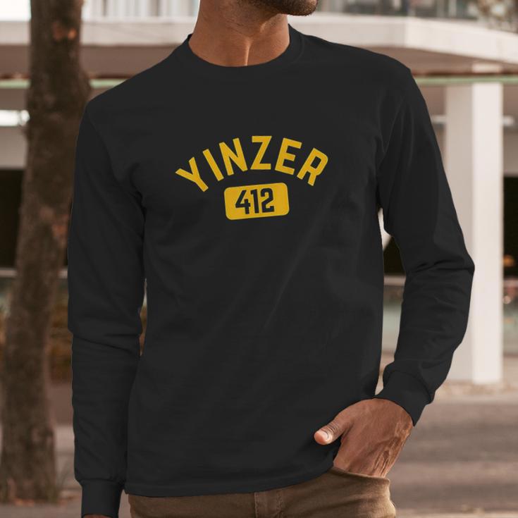 Pittsburgh Yinzer 412 Steel City Yinz Pennsylvania Home Long Sleeve T-Shirt Gifts for Him