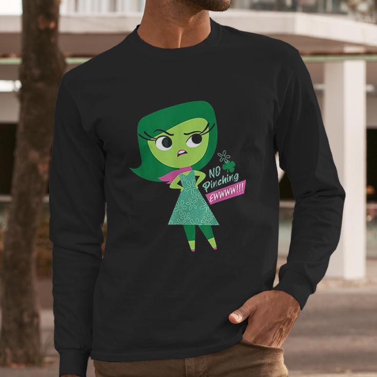 Pixar Inside Out Disgust Ew No Pinching St Patricks Day Long Sleeve T-Shirt Gifts for Him