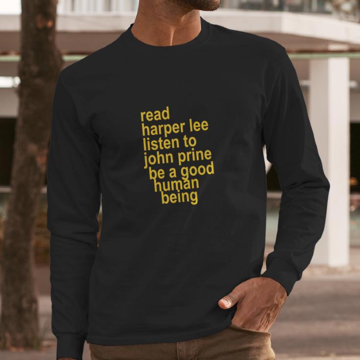 Prayer For John Prine Harper Lee To Kill A Mockingbird Bruised Orange Long Sleeve T-Shirt Gifts for Him