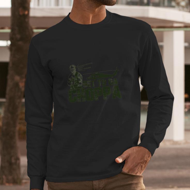 The Predator 2 3 Get To The Da Choppa Jesse Ventura Long Sleeve T-Shirt Gifts for Him