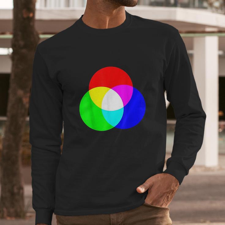 Primary Color Mixing Rgb Color Model Art Paint Long Sleeve T-Shirt Gifts for Him