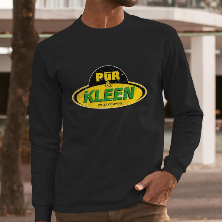 Pur & Kleen Water Company Logo Long Sleeve T-Shirt Gifts for Him