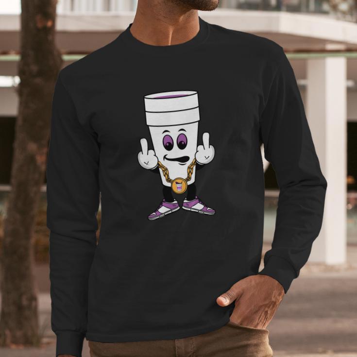 Purple Lean Cup Long Sleeve T-Shirt Gifts for Him