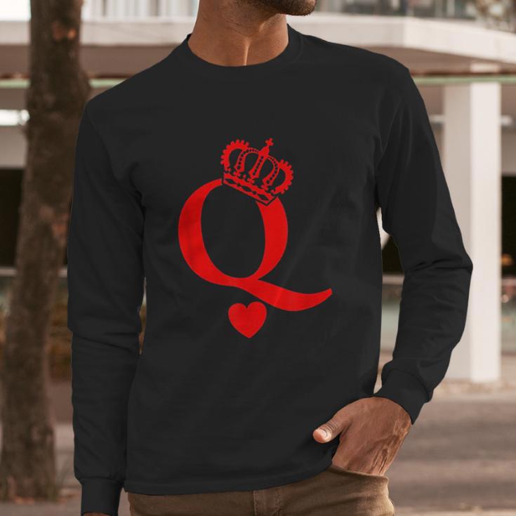 Queen Of Hearts King Of Hearts Long Sleeve T-Shirt Gifts for Him